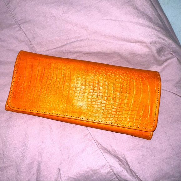 Brand New Imported Leather w/ Stamped Croc Skin Wallet-Handmade in Nicaragua, CA - Picture 16 of 16